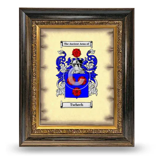 Tschech Coat of Arms Framed - Heirloom