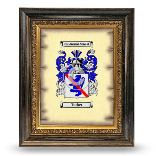 Tucket Coat of Arms Framed - Heirloom
