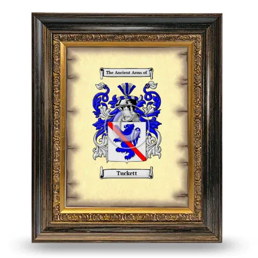 Tuckett Coat of Arms Framed - Heirloom