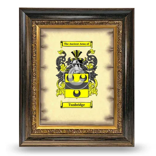 Tunbridge Coat of Arms Framed - Heirloom