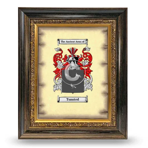 Tunsted Coat of Arms Framed - Heirloom