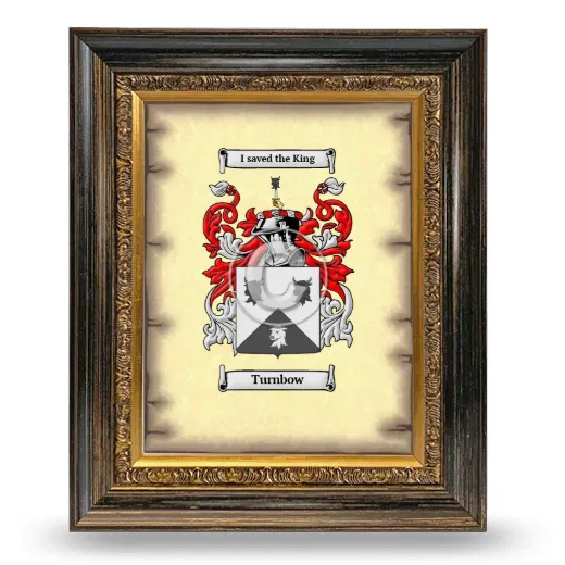 Turnbow Coat of Arms Framed - Heirloom
