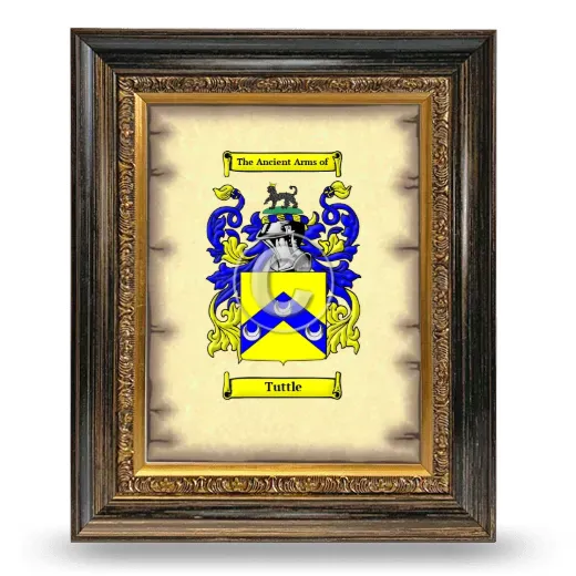 Tuttle Coat of Arms Framed - Heirloom