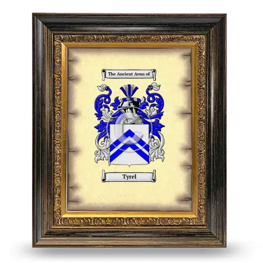 Tyrel Coat of Arms Framed - Heirloom