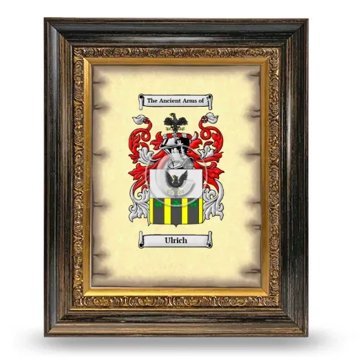 Ulrich Coat of Arms Framed - Heirloom