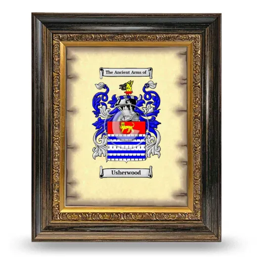 Usherwood Coat of Arms Framed - Heirloom