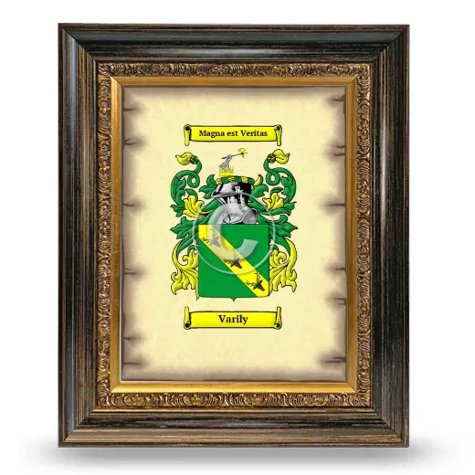 Varily Coat of Arms Framed - Heirloom