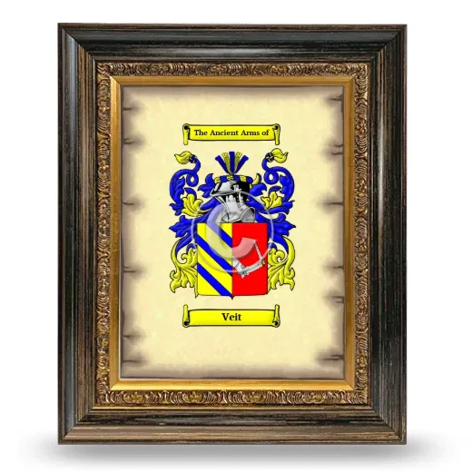 Veit Coat of Arms Framed - Heirloom