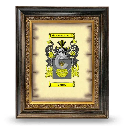 Versey Coat of Arms Framed - Heirloom