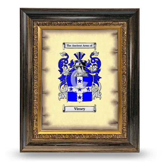 Virney Coat of Arms Framed - Heirloom