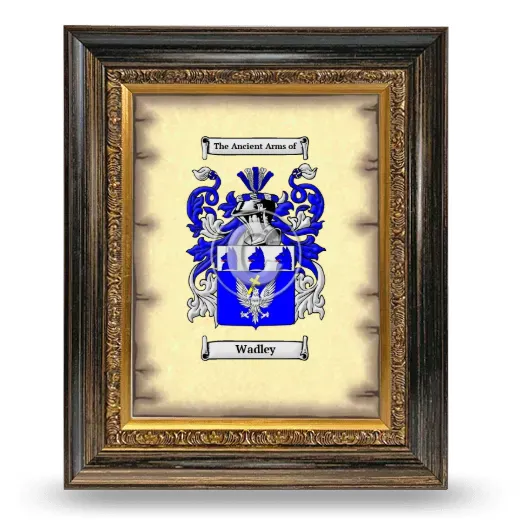 Wadley Coat of Arms Framed - Heirloom