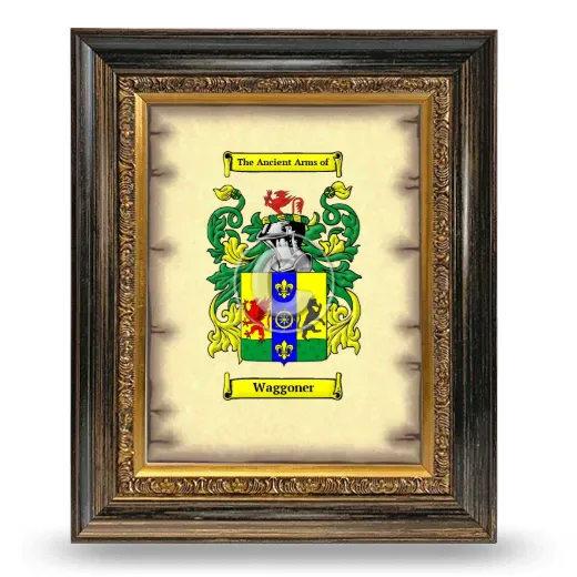 Waggoner Coat of Arms Framed - Heirloom