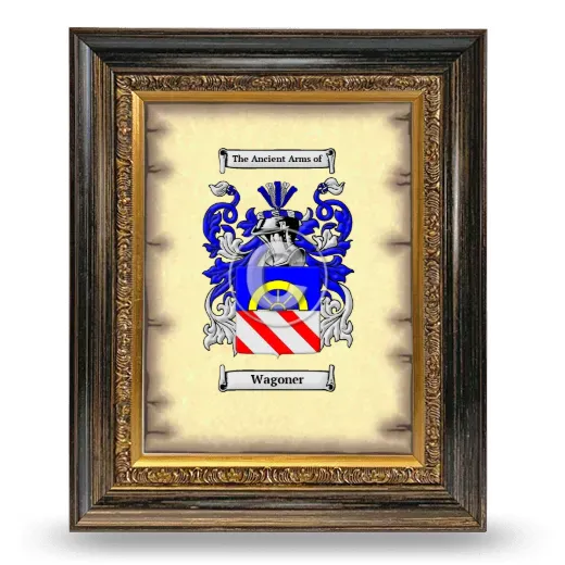 Wagoner Coat of Arms Framed - Heirloom