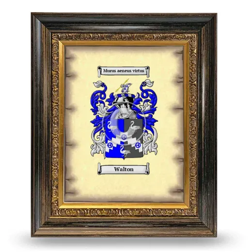 Walton Coat of Arms Framed - Heirloom