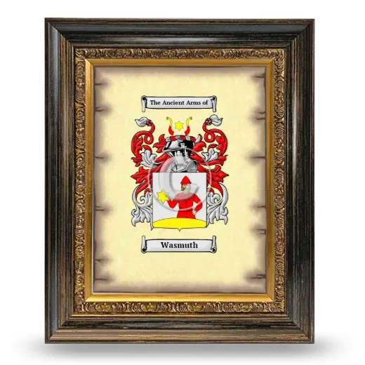 Wasmuth Coat of Arms Framed - Heirloom