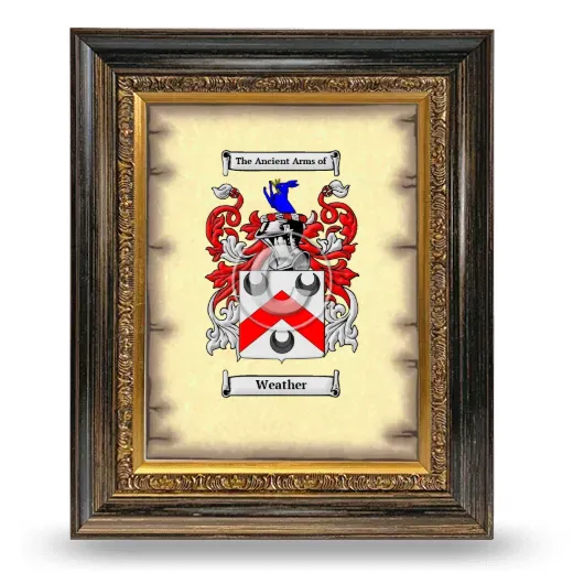 Weather Coat of Arms Framed - Heirloom