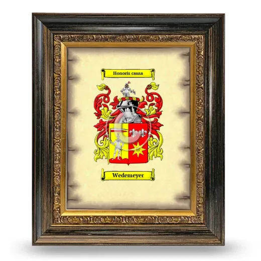 Wedemeyer Coat of Arms Framed - Heirloom