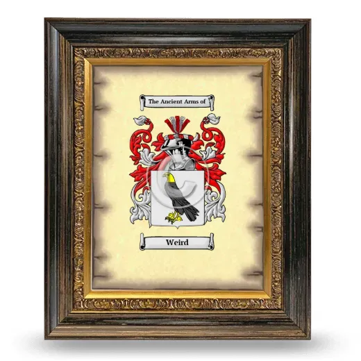 Weird Coat of Arms Framed - Heirloom