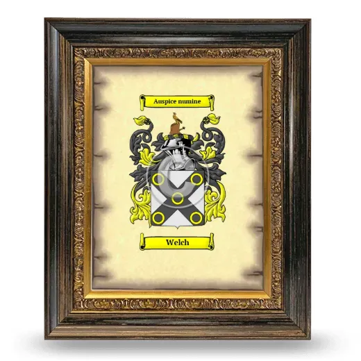 Welch Coat of Arms Framed - Heirloom