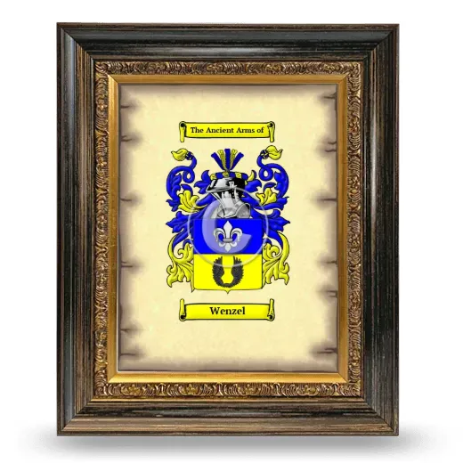 Wenzel Coat of Arms Framed - Heirloom