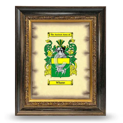 Whane Coat of Arms Framed - Heirloom