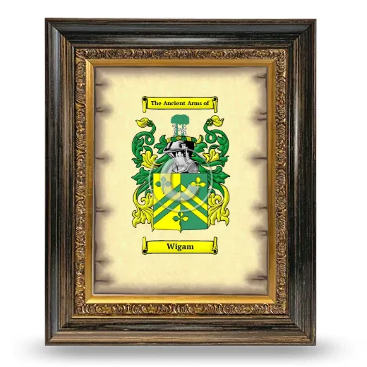 Wigam Coat of Arms Framed - Heirloom