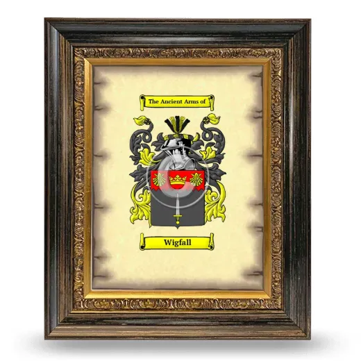 Wigfall Coat of Arms Framed - Heirloom
