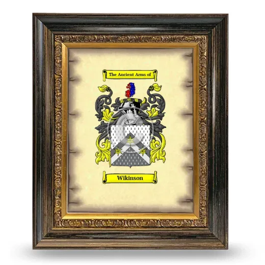 Wikinson Coat of Arms Framed - Heirloom