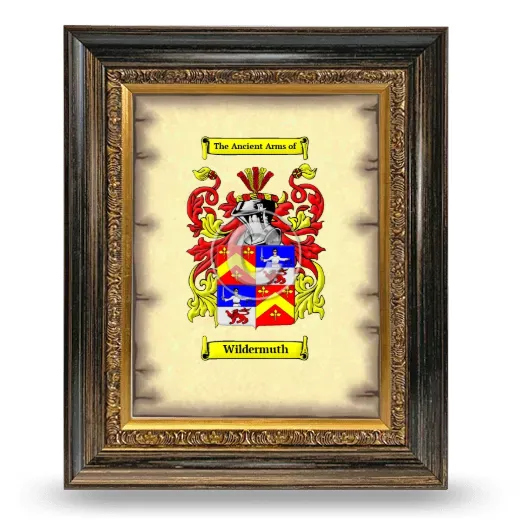 Wildermuth Coat of Arms Framed - Heirloom
