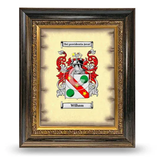 Wilham Coat of Arms Framed - Heirloom