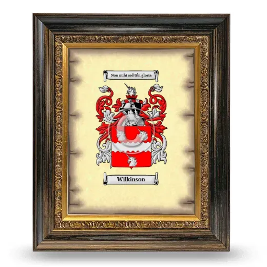 Wilkinson Coat of Arms Framed - Heirloom