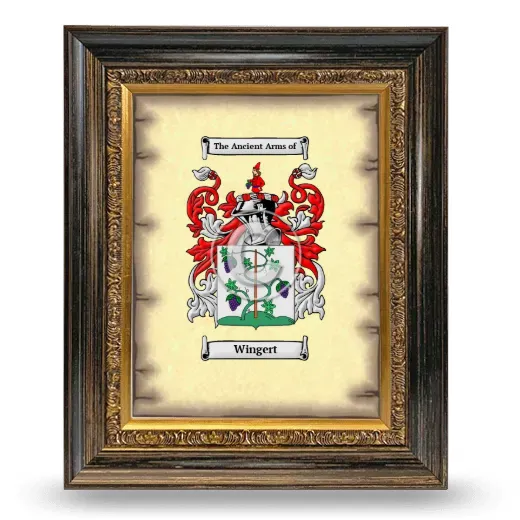 Wingert Coat of Arms Framed - Heirloom