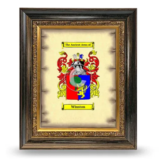 Winston Coat of Arms Framed - Heirloom