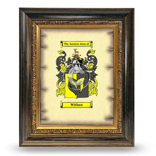 Withan Coat of Arms Framed - Heirloom
