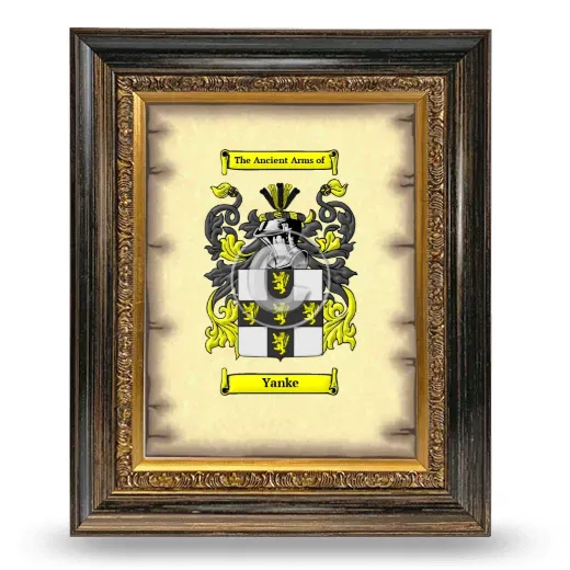 Yanke Coat of Arms Framed - Heirloom