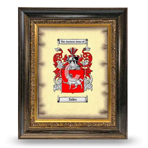 Zales Coat of Arms Framed - Heirloom