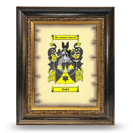 Zedel Coat of Arms Framed - Heirloom