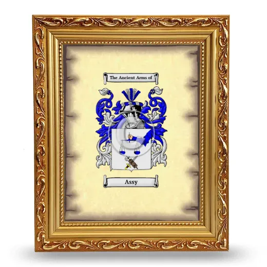 Assy Coat of Arms Framed - Gold
