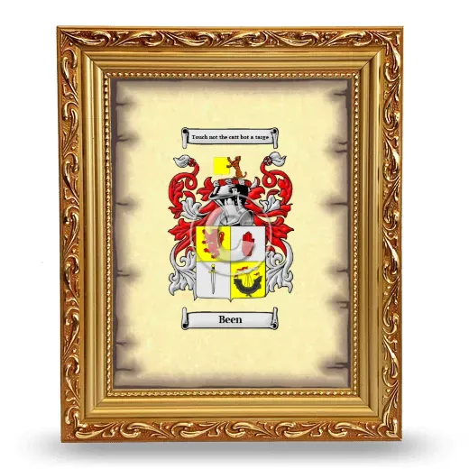 Been Coat of Arms Framed - Gold