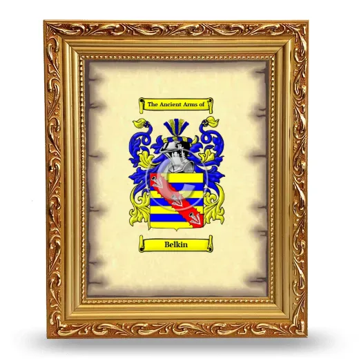 Belkin Coat of Arms Framed - Gold