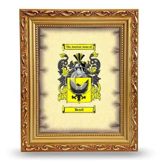 Bezel Coat of Arms Framed - Gold