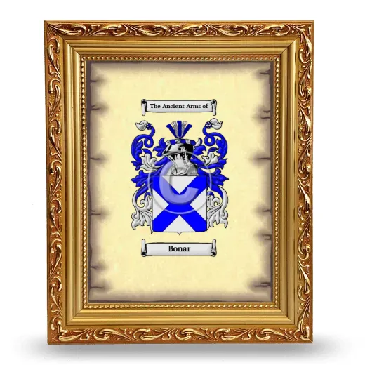 Bonar Coat of Arms Framed - Gold
