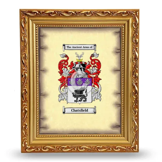 Chatsfield Coat of Arms Framed - Gold