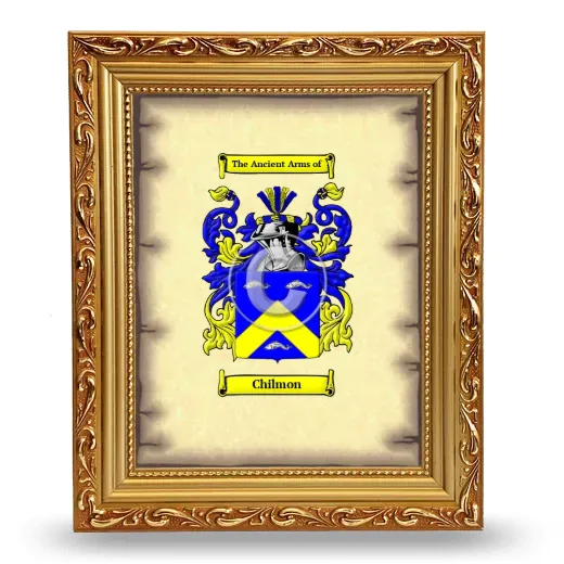 Chilmon Coat of Arms Framed - Gold