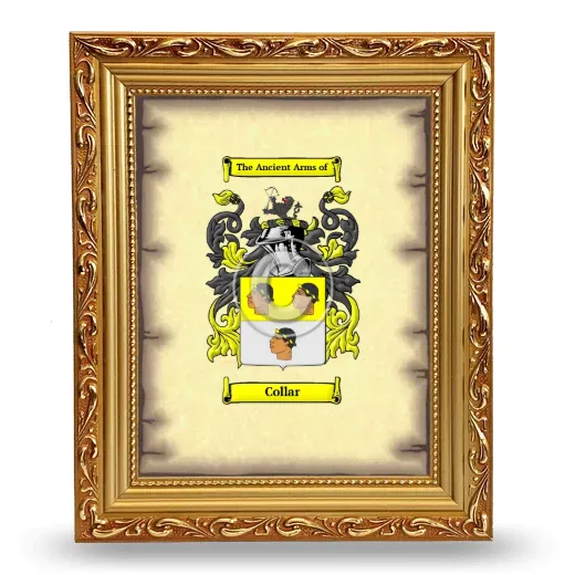 Collar Coat of Arms Framed - Gold