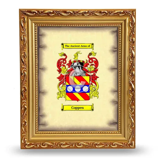 Coppen Coat of Arms Framed - Gold
