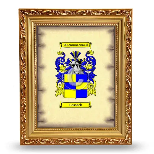 Cossack Coat of Arms Framed - Gold