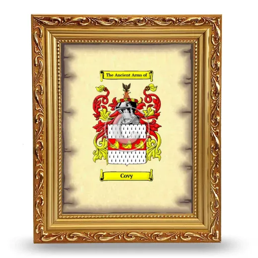 Covy Coat of Arms Framed - Gold
