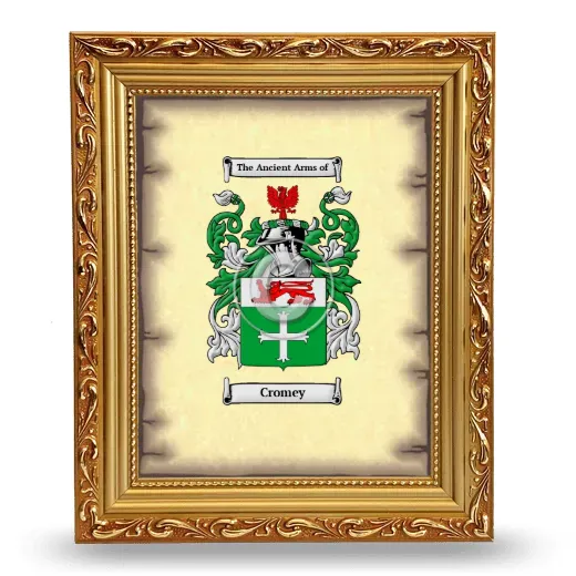 Cromey Coat of Arms Framed - Gold