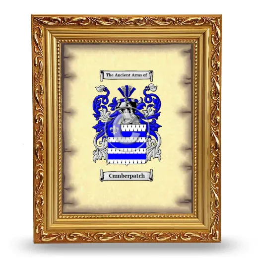 Cumberpatch Coat of Arms Framed - Gold